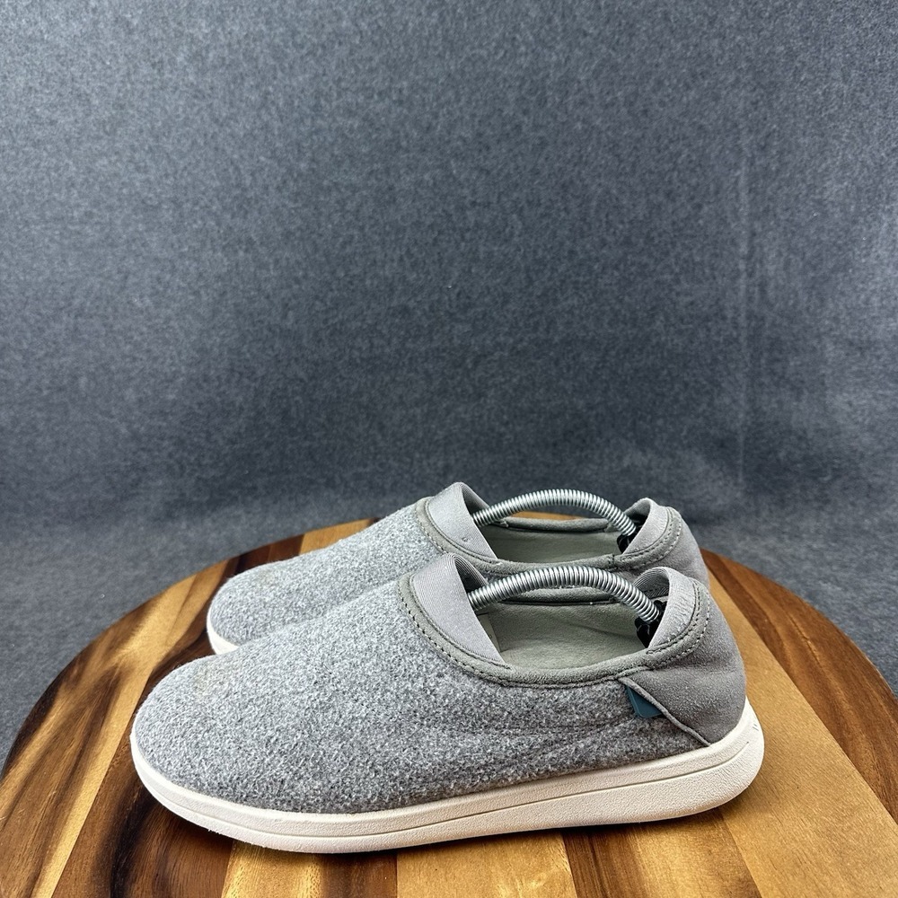 Vessi Shoes Women's 9 Gray Wool Sunday Slip On Day Night Cloud Comfort - Picture 5 of 12